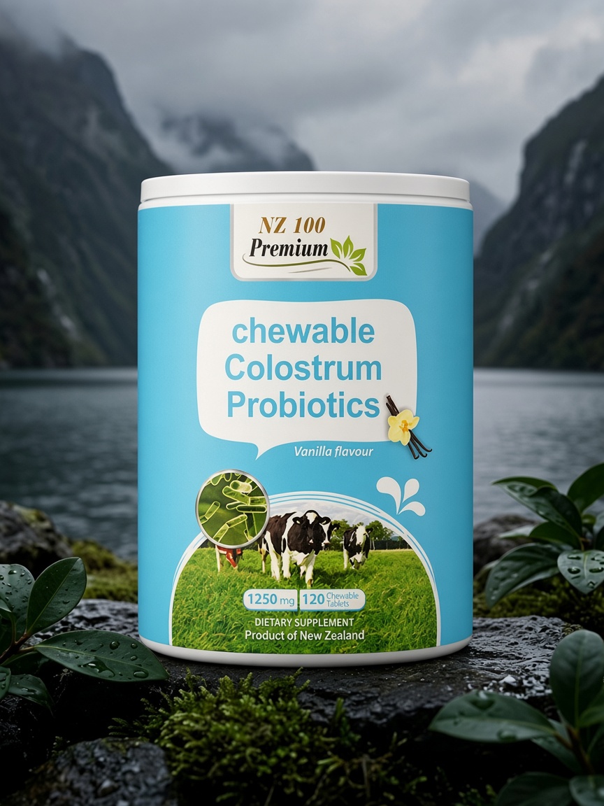 Chewable Colostrum Probiotics Vanilla 초유 프로바이오틱스 바닐라